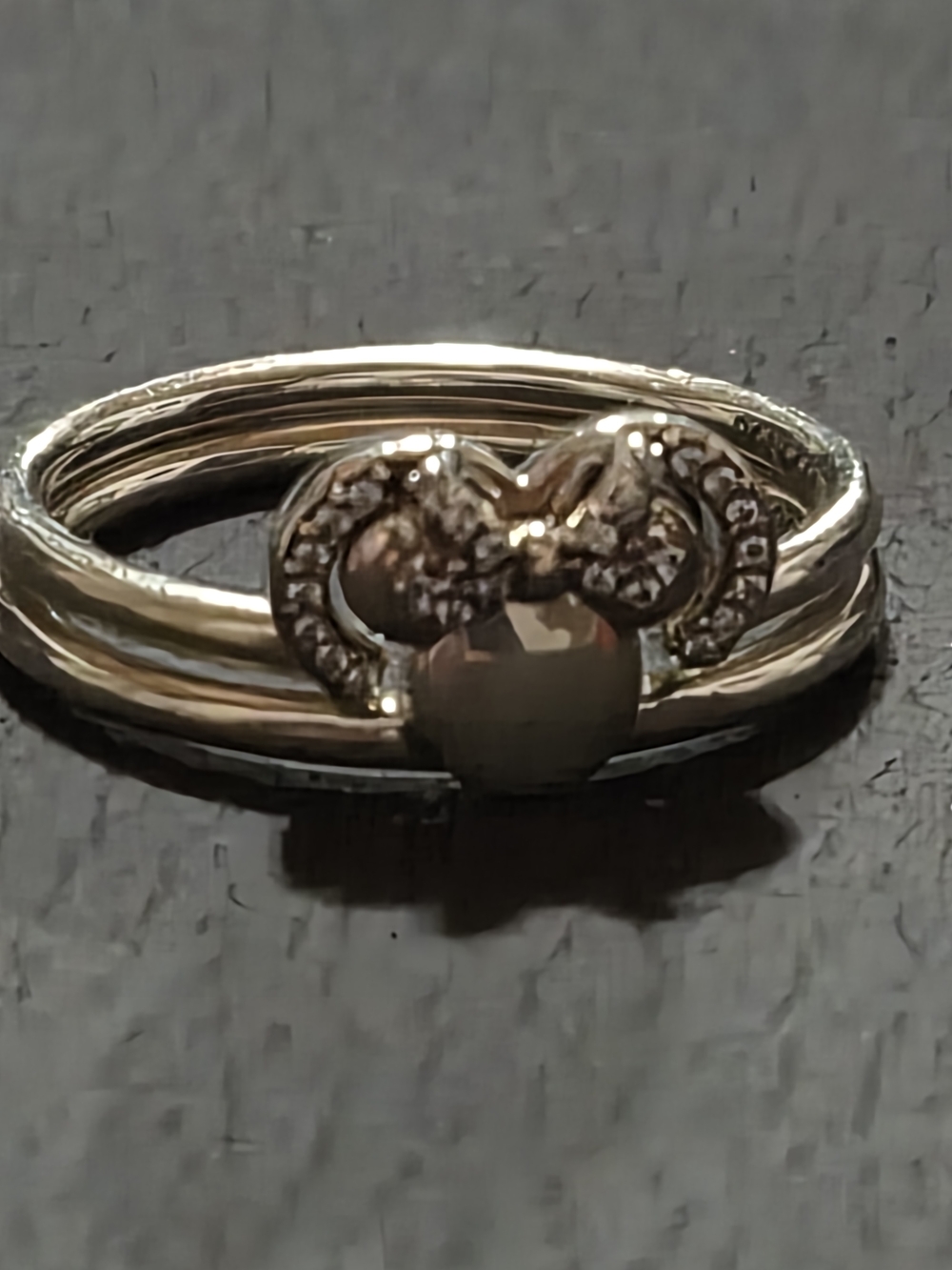 Pandora Mickey And MINNIE Puzzle Ring Size 7 - Picture 6 of 6
